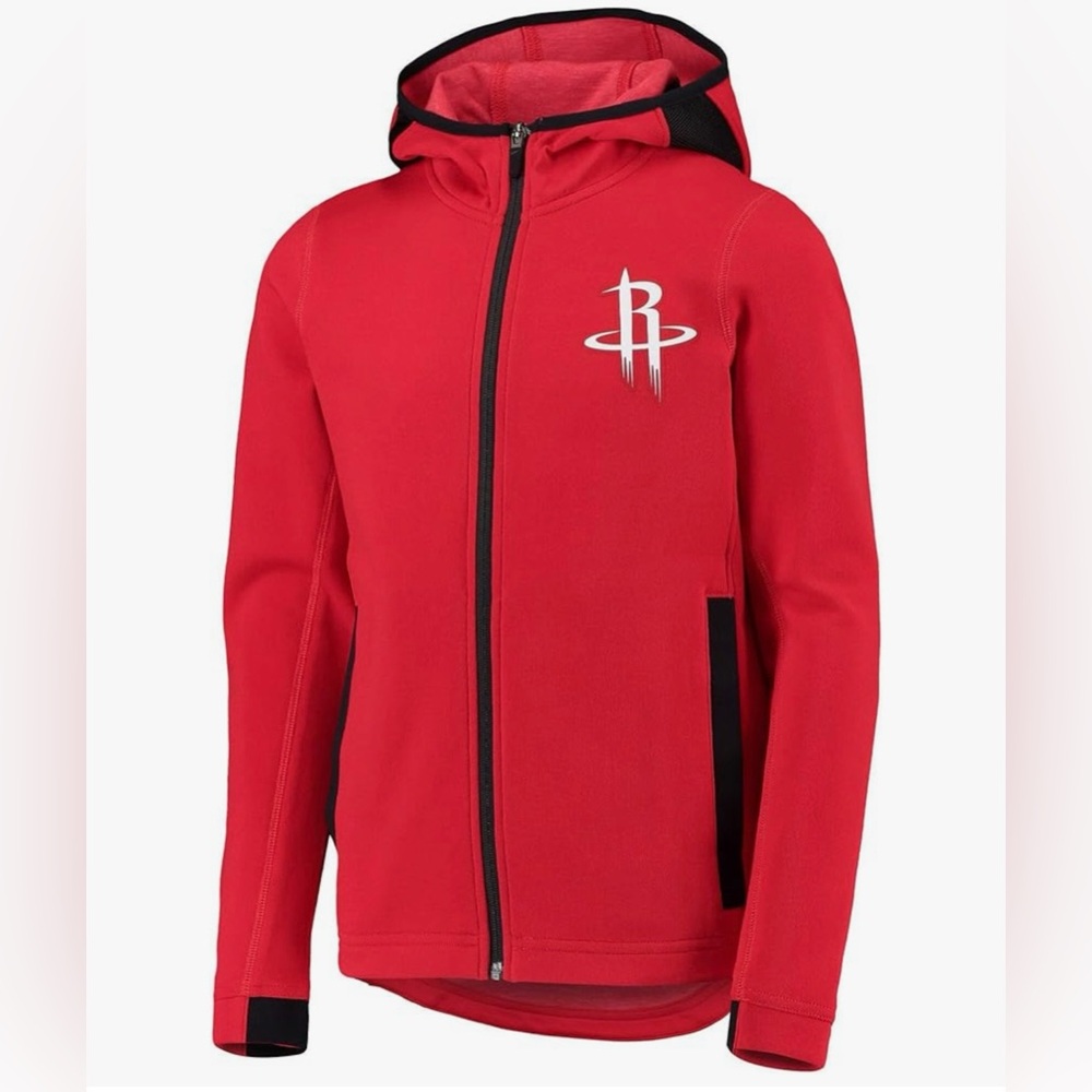 Houston Rockets Red Full-Zip Hoodie/YOUTH/Small-8
